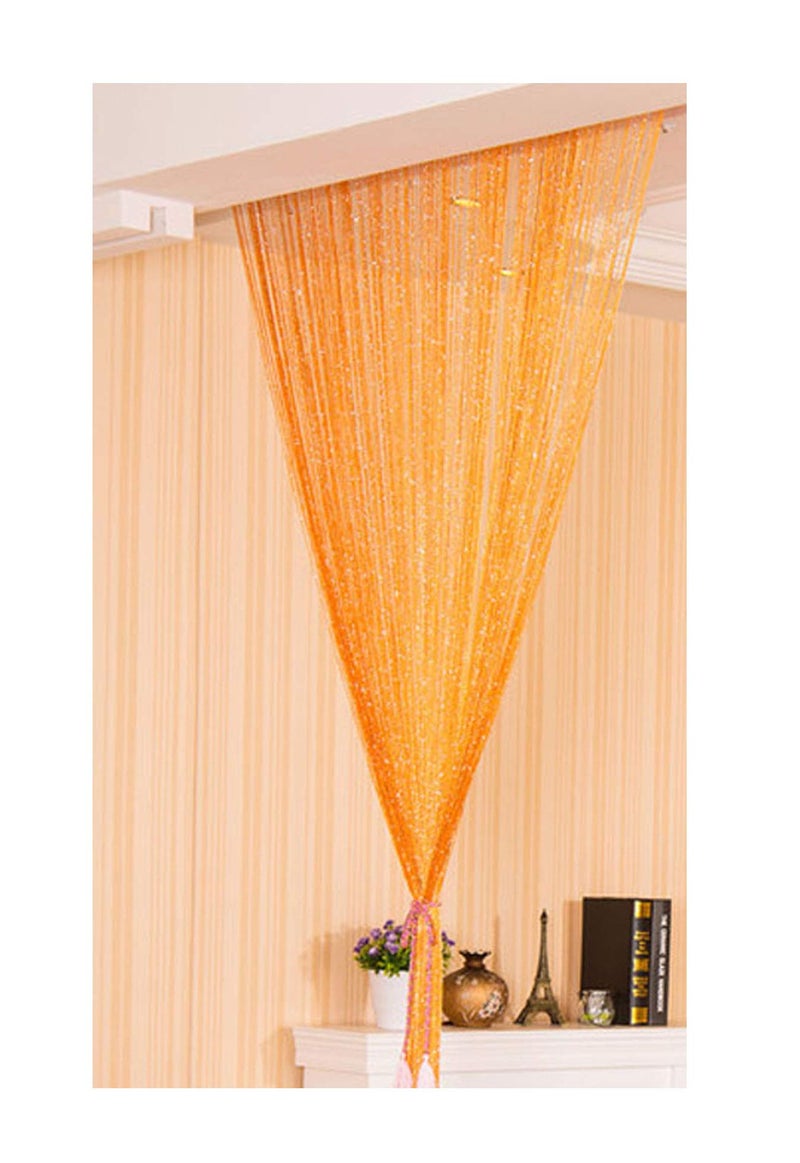 Eyotool 1x2 M Door String Curtain Rare Flat Thread Fringe Panel Room Divider Cute Strip Tassel for Wedding Coffee House Restaurant Parts - Image 1